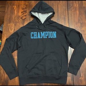 Champion Black Sweatshirt Hoodie w/ Front Pocket Men’s size M